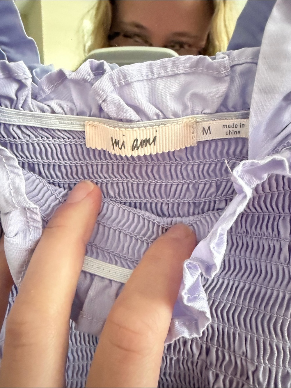 miami Lilac Ruffle-Strap Smocked Dress - Picture 6 of 7